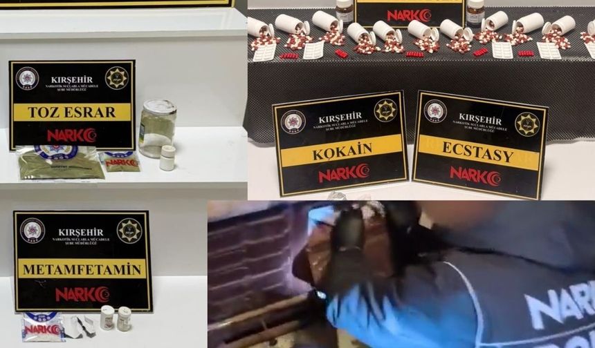 Kırşehir'de Bir Ayda 2.947 Sentetik Ecza Ele Geçirildi!