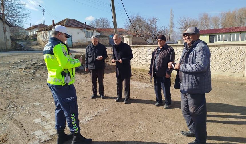 Kırşehir'de Jandarmadan Köylerde Trafik ve Asayiş Seferberliği