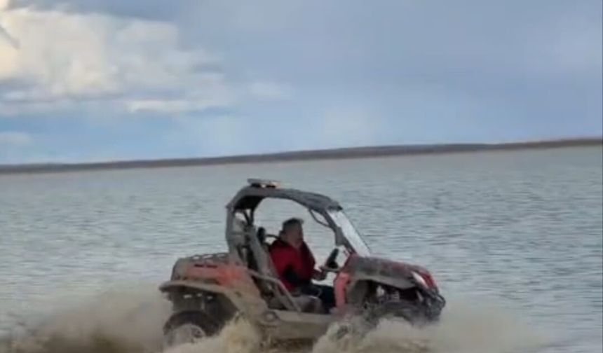Seyfe Gölü'nde ATV ile Off-Road başını ağrıttı