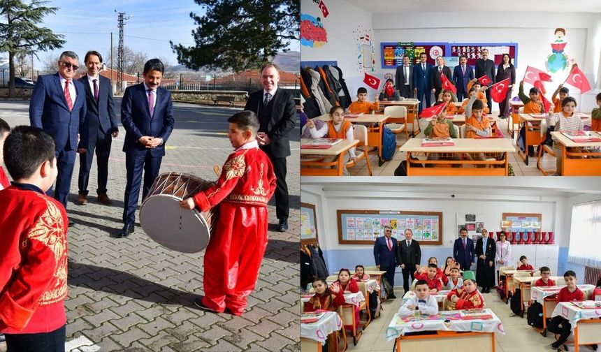 Vali Demiryürek’e Mâni ve Davullu Karşılama