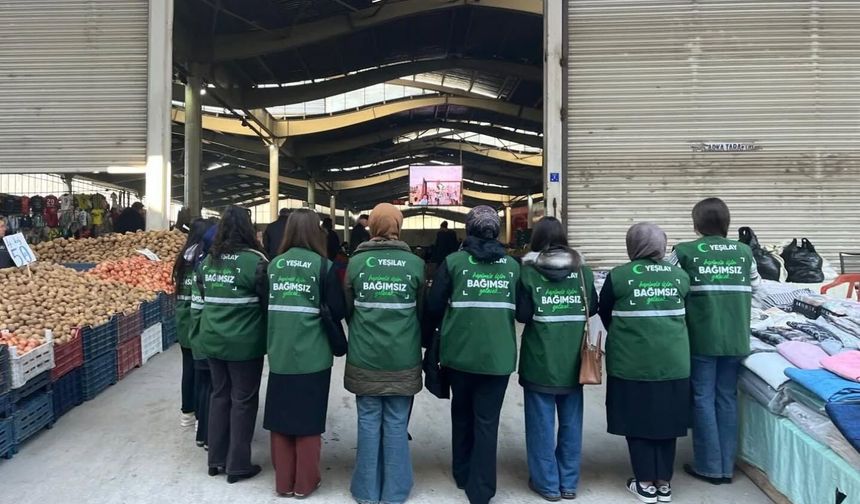 Kırşehir’de Pazarcı Esnafına Yeşilay Haftası Ziyareti