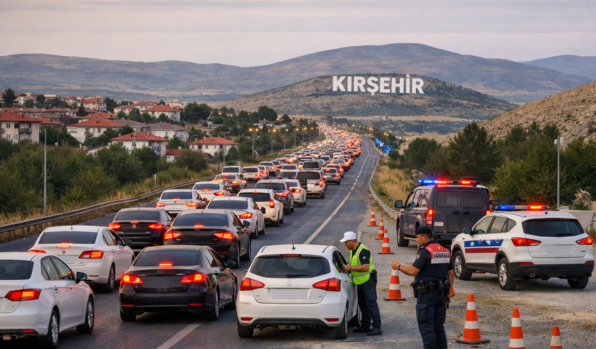 Bayram Sonu Dönüşleri Başladı: Kırşehir’de Yollar Kalabalık