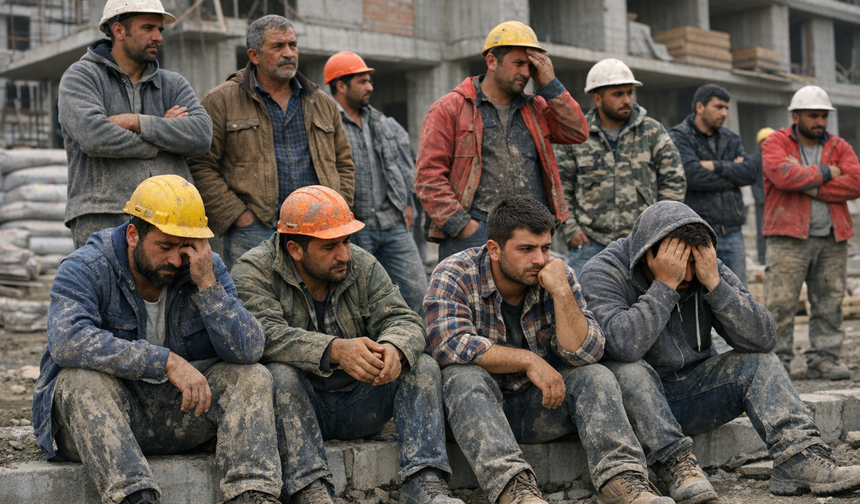 Kırşehir’de Bayram öncesi maaşlarını alamayan inşaat işçileri mağdur oldu