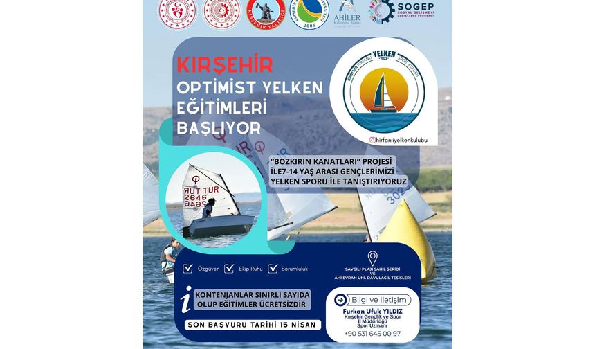 Kırşehir’de Gençler yelkenle geleceğe yelken açıyor