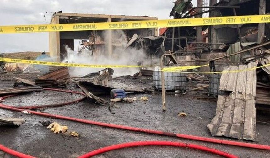 Yağ Fabrikasında Patlama 1 İşçi Öldü