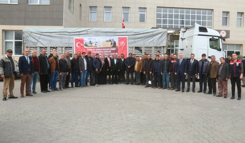 TAKE Projesi kapsamında çiftçilere tohum desteği sağlandı.