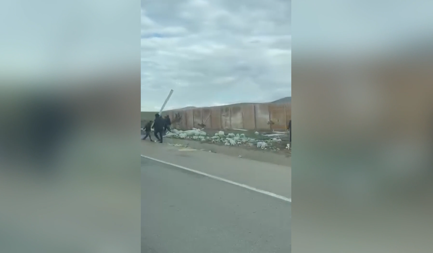 Facia Ucuz Atlatıldı! Soda Yüklü Tır Yan Yattı