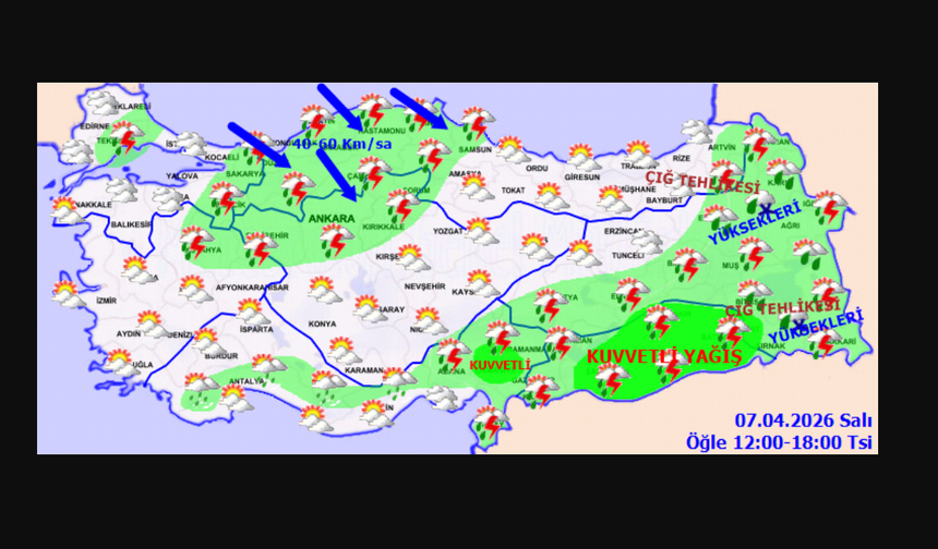 Balkanlar’dan Gelen Soğuk ve Yağışlı Hava Türkiye’yi Sarıyor