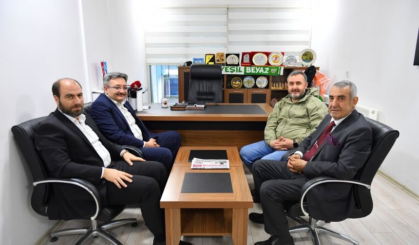 Ahi Evran Üniversitesi Heyeti'nden Çiğdem Gazetesi'ne 50. Yıl Ziyareti