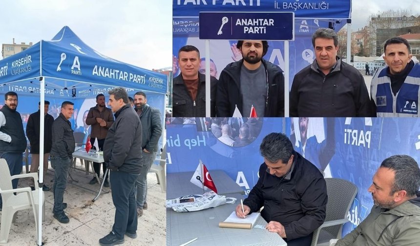 Anahtar Parti Kırşehir Teşkilatı Sahada: “Yağmur Çamur Bize Engel Değil”
