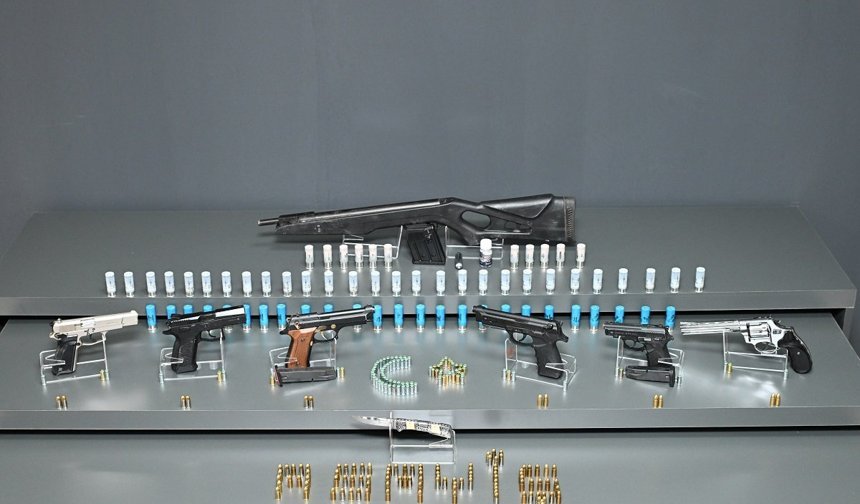 Kırşehir’de şok uygulamada silah ve mühimmat ele geçirildi