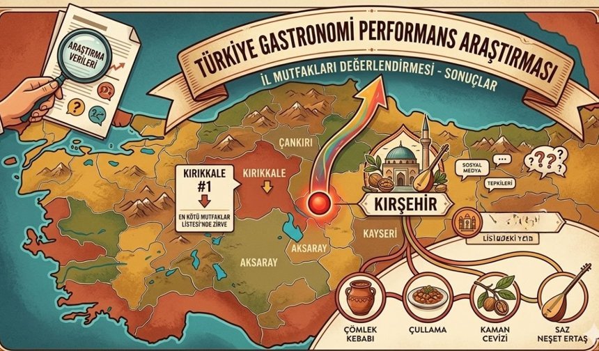 Kırşehir Gastronomide Sınıfta Kaldı... Tartışmalı Liste Ortalığı Karıştırdı!