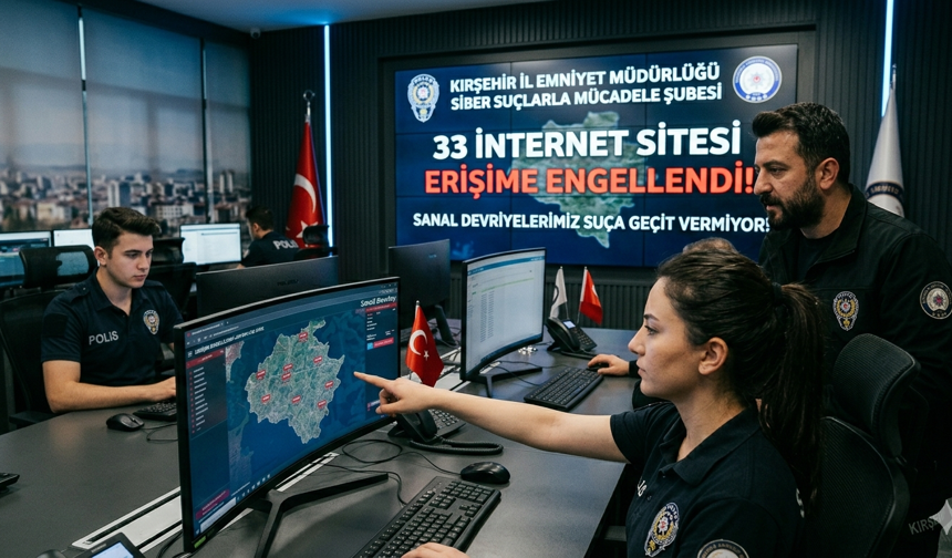 Kırşehir'de 33 İnternet Sitesi Kapatıldı