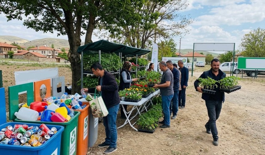 Kırşehir’de Atığını Getiren Fidesini Alacak!
