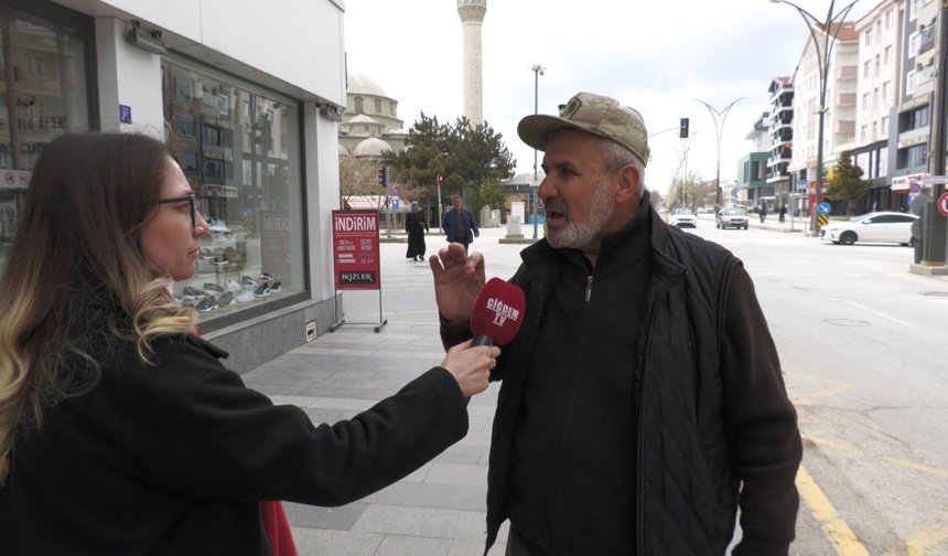Kırşehir’de muhabire demediğini bırakmadı! İşte vatandaşın şok eden sözleri