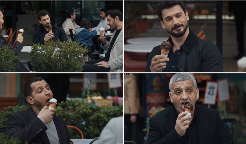 Yeraltı Dizisi dondurma sahnesi!.. Dizilerde silah sahnelerinin yerini dondurma sahneleri aldı