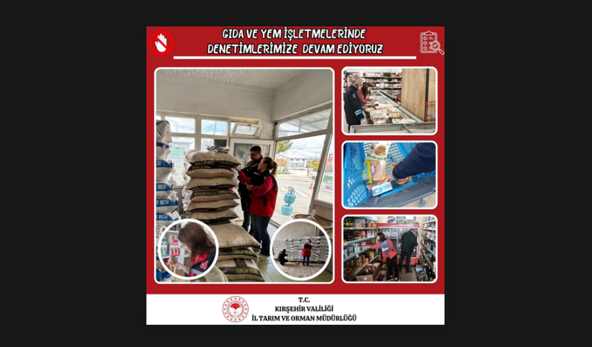 Kırşehir’de Gıda ve Yem İşletmelerine Sıkı Denetim