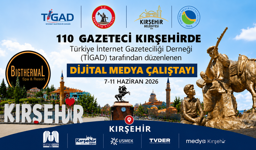 Kırşehir, Türkiye’nin Dört Bir Yanından Gelecek 110 Gazeteciyi Ağırlayacak
