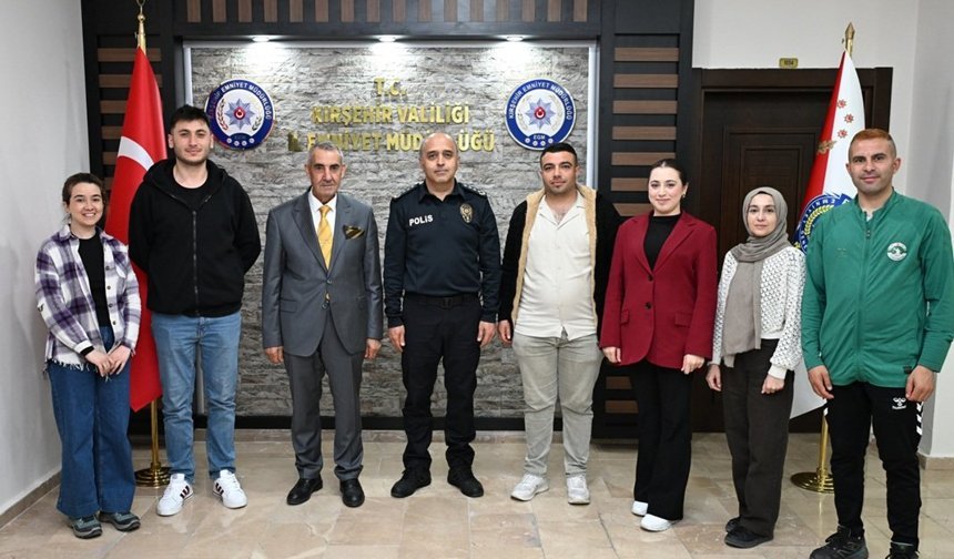 Kırşehir Çiğdem’den Emniyet Müdürü Mesut Görücü’ye Ziyaret