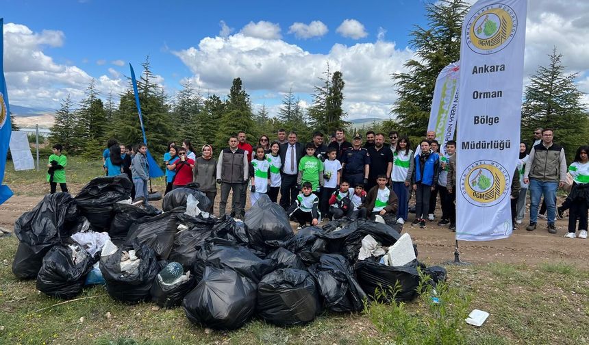 Kırşehir’de 700 Kilo Çöp Toplandı