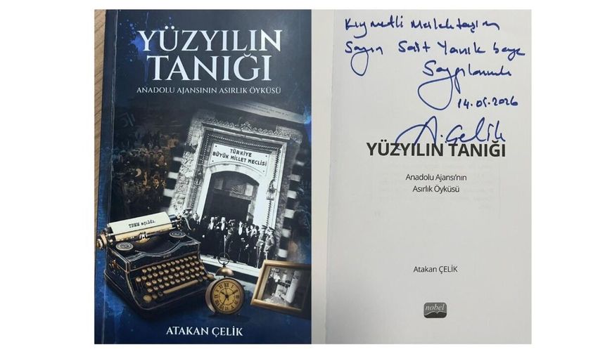 Müdür Çelik’ten, Sait Yanık’a anlamlı kitap hediyesi