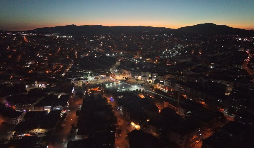 Kırşehir’in Akşam Manzarası Hayran Bıraktı