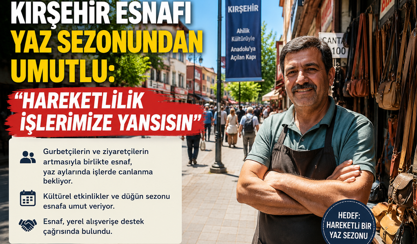 Kırşehir Esnafı Yaz Sezonundan Umutlu: “Hareketlilik İşlerimize Yansısın”
