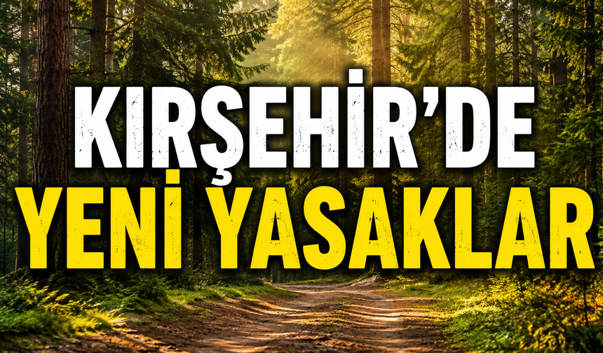 Kırşehir Valiliği'nden Açıklama: Orman ve Piknik Alanlarına Giriş Yasaklandı