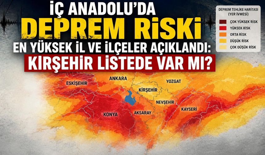 İç Anadolu'nun Deprem Haritasında Kırşehir Var Mı?