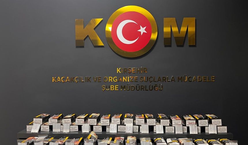 Kırşehir’de Bir İş Yerinde 10 Bin Makaron