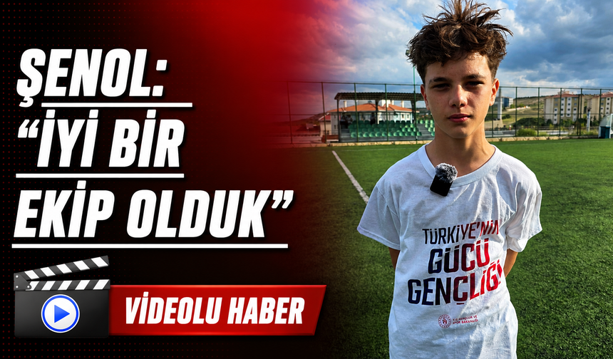 Şenol: “İyi bir ekip olduk”