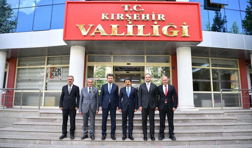 BİK Genel Müdürü Abdulkadir Çay ve heyeti, Kırşehir Valisi Demiryüreki ziyaret etti
