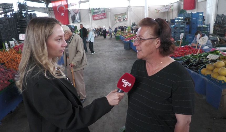 Kırşehir Kapalı Pazar yerinde fiyatlar vatandaşları sevindirdi