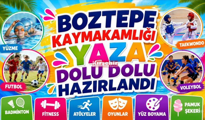 Boztepe'de Yaz Tatili Dolu Dolu Geçecek! Şenlik, Spor ve Eğlence Bir Arada
