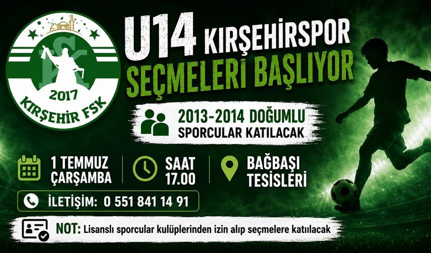 U14 Gelişim Ligi için yetenek avı başlıyor
