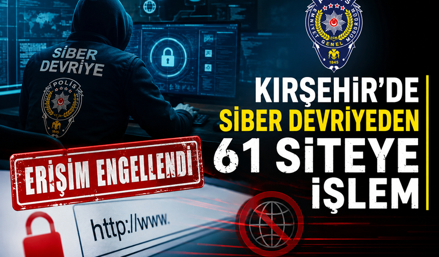 Kırşehir'de Siber Devriyeden 61 Siteye İşlem