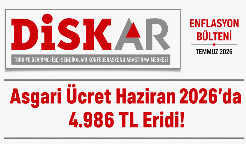 DİSK-AR: Asgari Ücret Enflasyona Yenildi, 5 Bin TL'ye Yakın Alım Gücü Kaybı