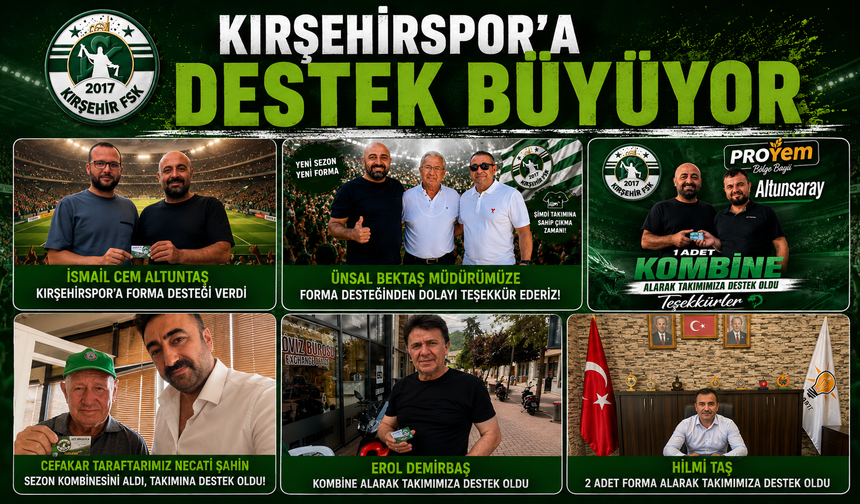 Kırşehirspor’a destek büyüyor