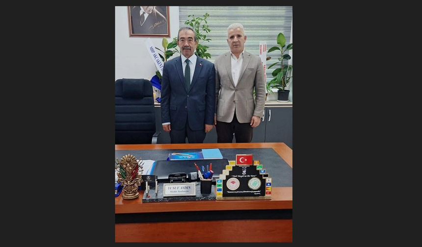 Başkan Kılıçaslan, Yusuf Aydın'ın Yeni Görevini Kutladı