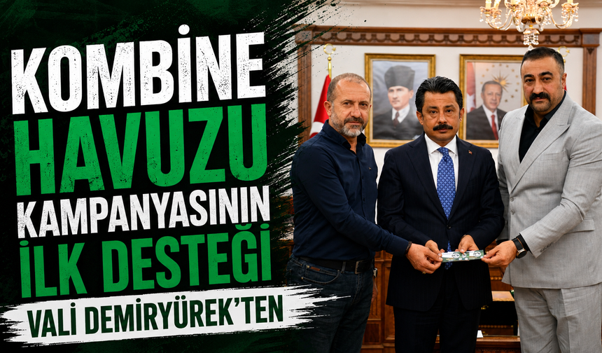 Vali Demiryürek'ten Kırşehirspor'a anlamlı destek