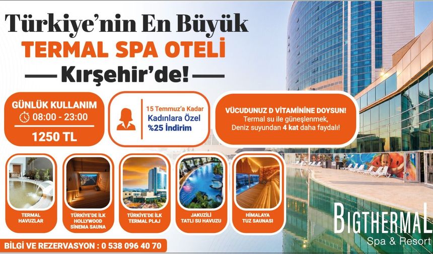Kırşehir'de 1.250 TL'ye Lüks Termal Tatil! Herkes Bu Fırsatı Konuşuyor