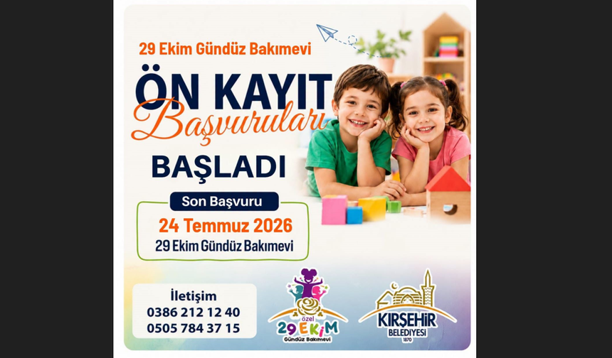 Kırşehirli aileler dikkat! Kayıtlar başladı