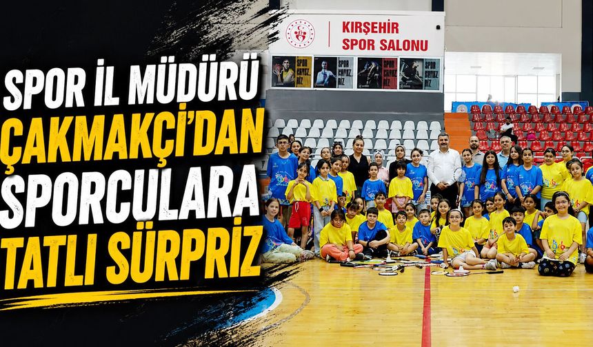 Badminton sporcularına moral ziyareti