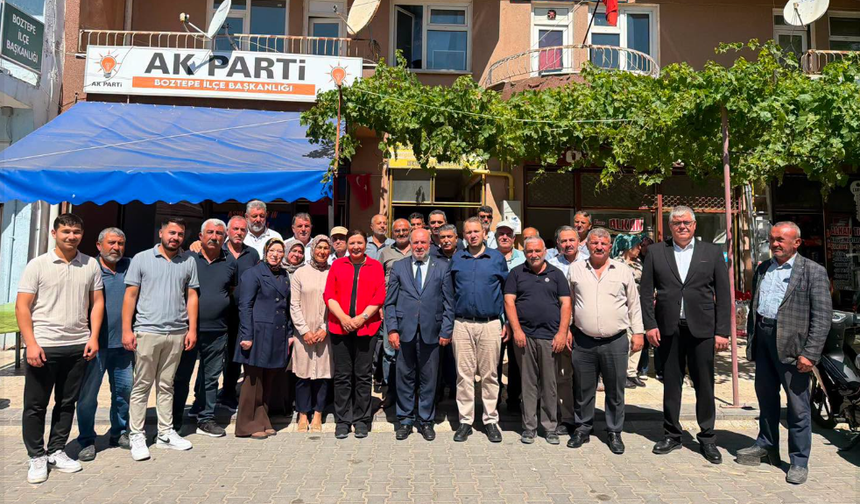 Başkan Ünsal Boztepe'de teşkilat mensuplarıyla buluştu