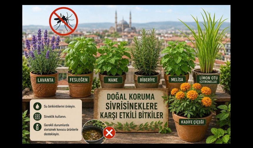 Kırşehir'de sivrisineklere karşı doğal çözüm: Bu bitkiler öne çıkıyor