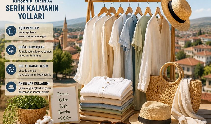 Kırşehir yazında serin kalmanın yolları: Gardırobunuzu nasıl seçmelisiniz?