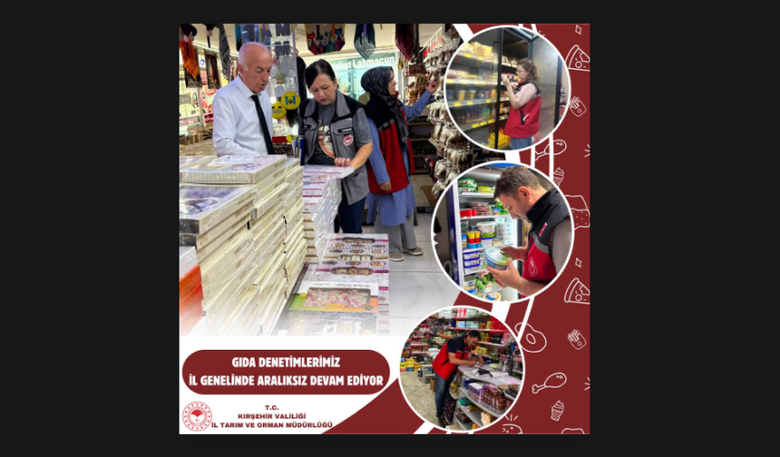 Kırşehir’de Güvenilir Gıda İçin Sıkı Denetim