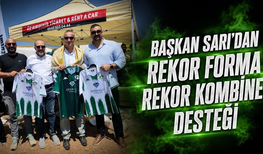 Ahmet Sarı'dan Kırşehirspor'a 80 parçalık destek