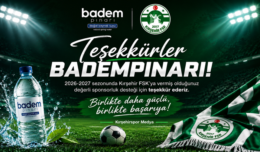 BADEMPINARI’NDAN KIRŞEHİRSPOR’A ÖRNEK DESTEK