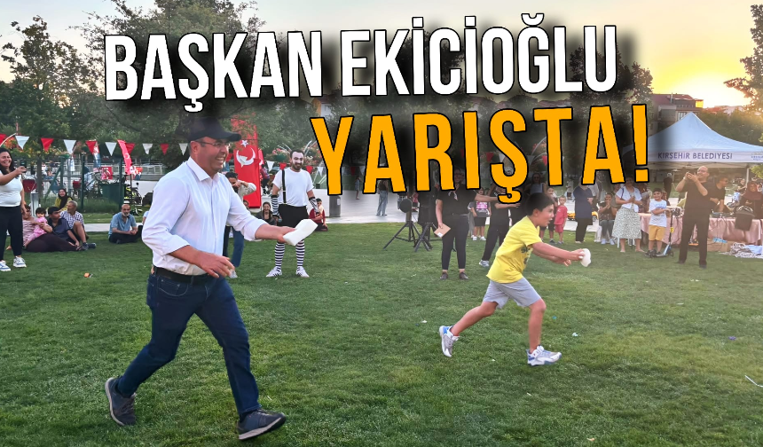 Kırşehir’de Başkan Ekicioğlu Çocuklarla Yarıştı
